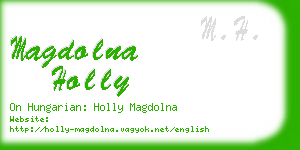 magdolna holly business card